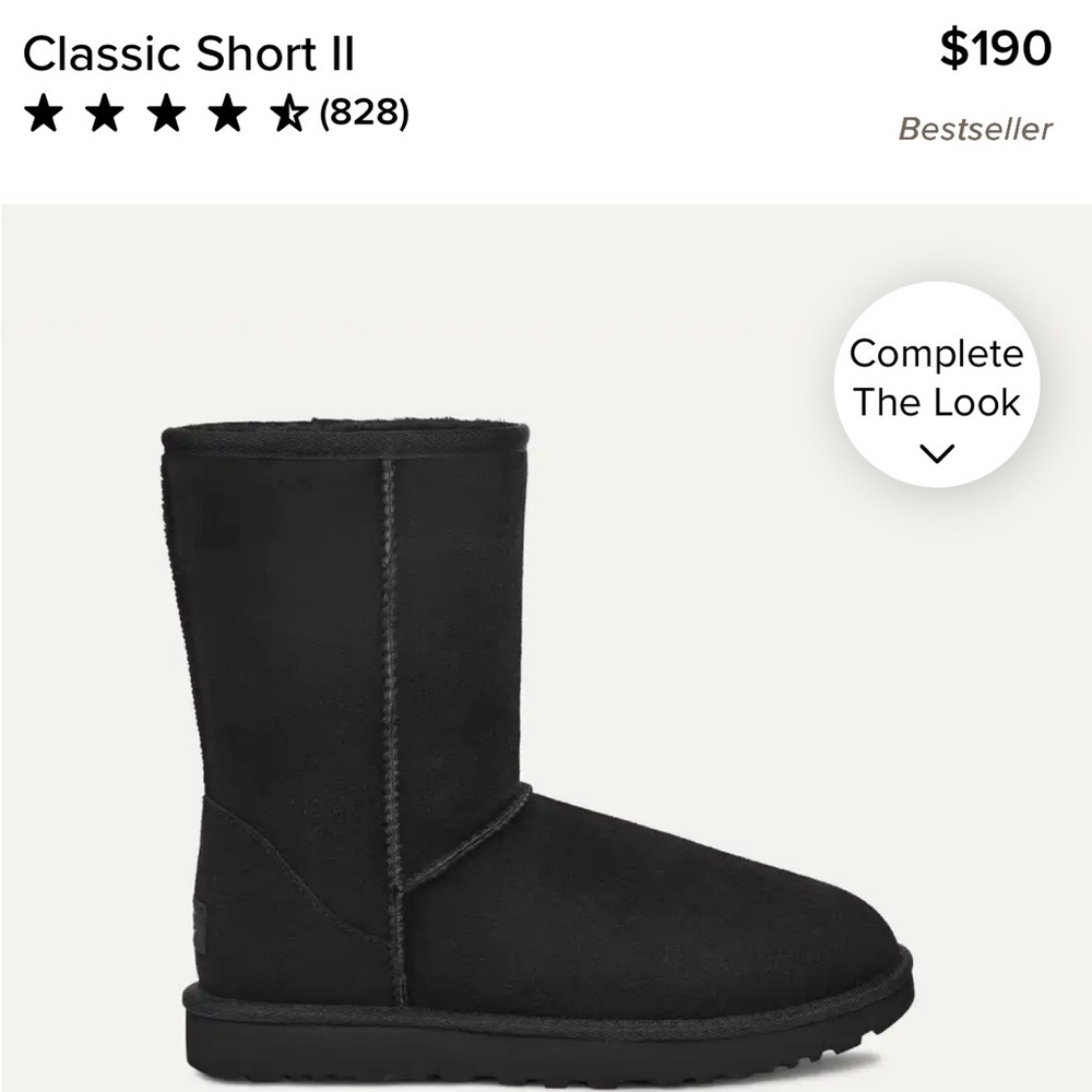 UGG classic short boot black